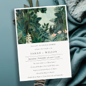 Rustic Exotic Tropics Forest Couples Invitation de