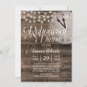 Rustic Fairy Tale Wedding Barn Rehearsal Dinner Kaart (Voorkant)