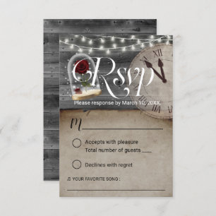 Rustic Fairytale bruiloft Roos Glass Dome RSVP