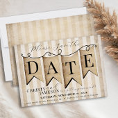 Rustic Faith Hope Love Christelijke bruiloft Save The Date