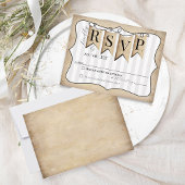 Rustic Faith Hope Love Christian Wedding Carte RSV
