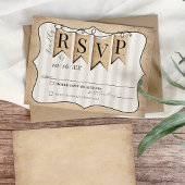 Rustic Faith Hope Love Christian Wedding Carte RSV