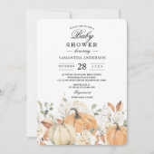 Rustic Fall Baby Shower Uitnodiging | Watercolor (Voorkant)