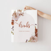 Rustic fall Boissons vous aider Poster