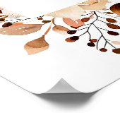 Rustic Fall Botanical Confirmation Affiche de bien (Coin)