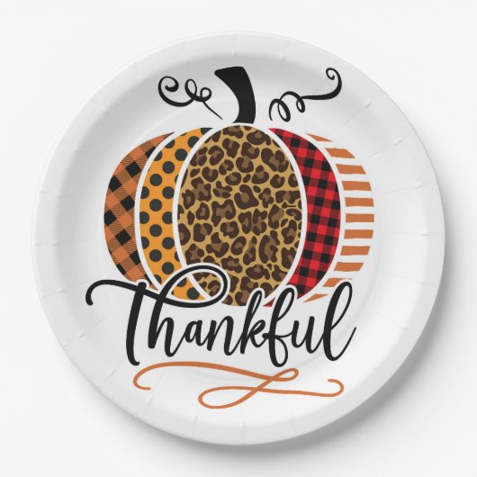 Rustic Fall Celebration Papieren Bordje (Voorkant)