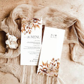 Rustic Fall Feuilles Mariage plat menu