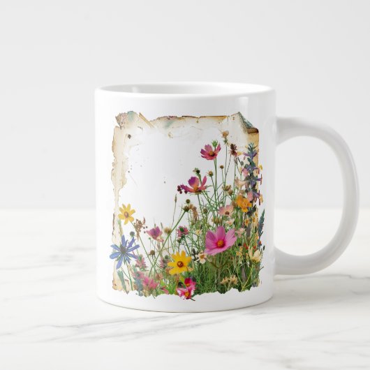 Rustic Fall Fleur sauvage spécialité Mug (Droite)