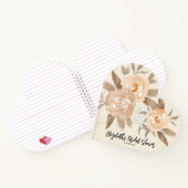 Rustic Fall Floral Fête des mariées Livre d'invité (Intérieur)