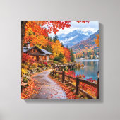 Rustic Fall Hideaway Canvas Afdruk (Voorkant)