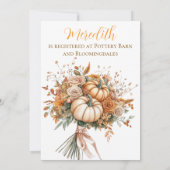 Rustic Fall in Love Bridal Shower Invitation (Dos)