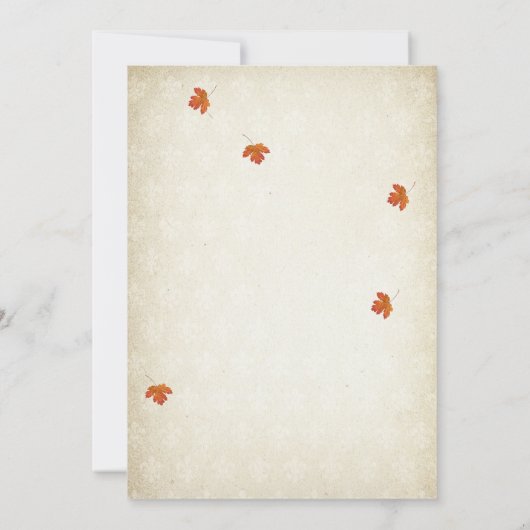 Rustic Fall in Love Bridal Shower Invitation (Dos)