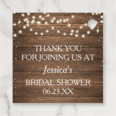 Rustic Fall in Love Pompoen Bedankkaartje Bedankjes Labels (Achterkant)