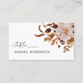 Rustic Fall laat bruiloft plat Plaatskaartje (Voorkant)