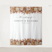 Rustic Fall laat trouwachtergronden achter Wandkleed (Voorkant)