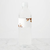 Rustic Fall laisse Étiquette de bouteille d'eau (Dos)