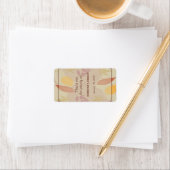 Rustic Fall laisse Mariage  Lip Balm Étiquette (En situation)