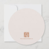 Rustic Fall Leaves Burnt Sienna Beige Wedding Save The Date (Achterkant)