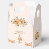 Rustic Fall Orange Pumpkin Baby Shower Bedankdoosjes (Geopend)