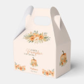 Rustic Fall Orange Pumpkin Baby Shower Bedankdoosjes (Voorkant Zijde)