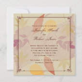 Rustic Fall quitte Faire-part de mariage (Devant)