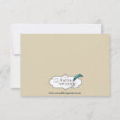 Rustic Fall quitte la carte de réponse Mariage (Dos)