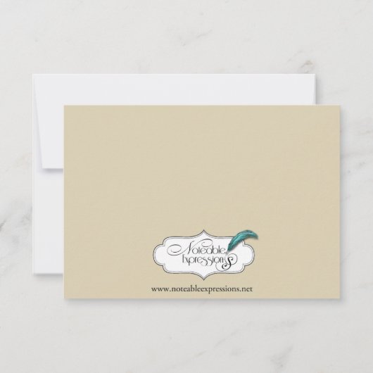 Rustic Fall quitte la carte de réponse Mariage (Dos)