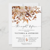 Rustic Fall quitte la répétition Dîner Invitation (Devant)