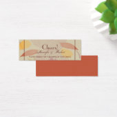 Rustic Fall quitte le billet de boisson Mariage (Bureau)