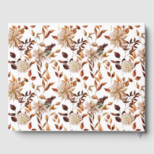 Rustic Fall quitte le livre d'hôtes Mariage (Verso)