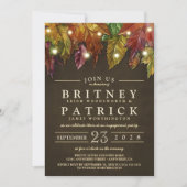 Rustic Fall quitte l'engagement Invitations de la  (Devant)