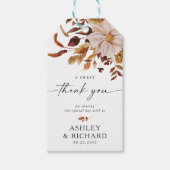 Rustic Fall verlaat bruiloft Cadeaulabel (Voorkant)