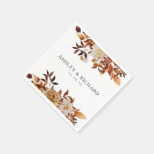 Rustic Fall verlaat bruiloft Servet (Hoek)