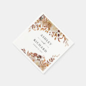 Rustic Fall verlaat bruiloft Servet (Hoek)