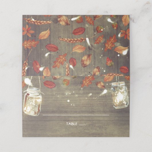 Rustic Fall Wedding (Buitenkant ongevouwen)