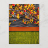 Rustic Fall Wedding Briefkaart (Voorkant)