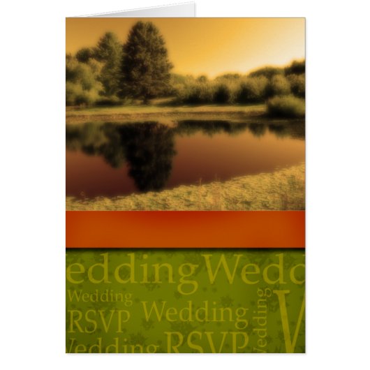 Rustic Fall Wedding Card (Voorkant)