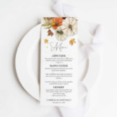 Rustic Fall Wedding Menu