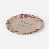 Rustic Fall Wedding Papieren Bordje (Gekanteld)