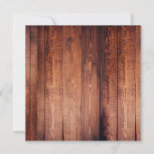 Rustic Fall Wedding Yellow Wilde Rozen Kaart (Achterkant)