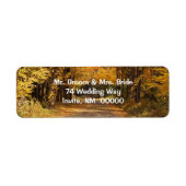 Rustic Fall Weddings Uitnodigingen Envelopes Mail Etiket (Voorkant)