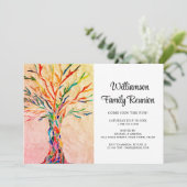 Rustic Family Reunion Kaart (Staand voorkant)