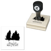 Rustic Family Trees Return-adres Rubberstempel (Gestempeld)