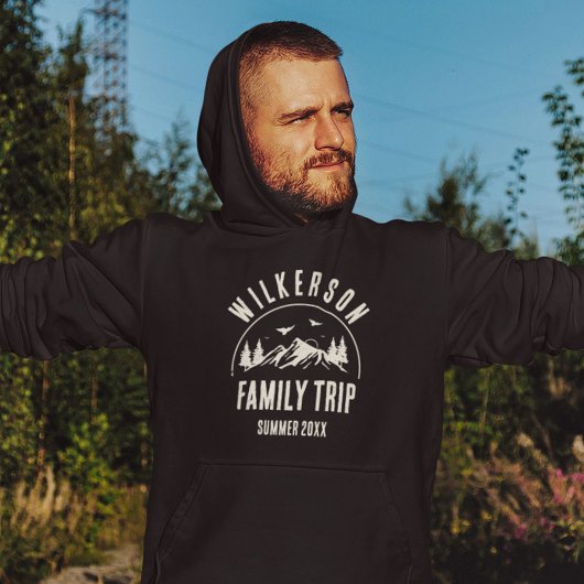 Rustic Family Trip Cabine Woods Retro Sweat - shir