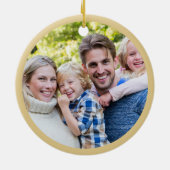 Rustic Farm Horse Christimas Photo Ornement (Dos)