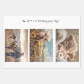 Rustic Farm Life A4 Wrapping Paper for Decoupage  (Voorkant 2)