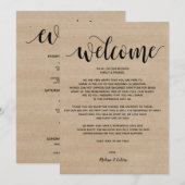 Rustic Farm Mariage Accueil et carte d'itinéraire (Devant / Derrière)