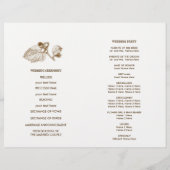 Rustic Farm Mariage Programme plié (Dos)