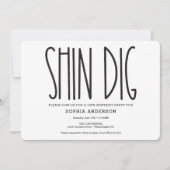 Rustic Farmhouse Anniversaire Fête Invitation Drôl (Devant)