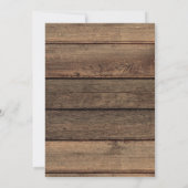 Rustic Farmhouse Baby's Breath Jar Wedding Kaart (Achterkant)